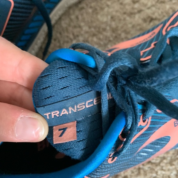 Brooks Women's Blue/Pink Running Transcend 7 Supportive Athletic Shoes size 9.5 - Picture 8 of 8